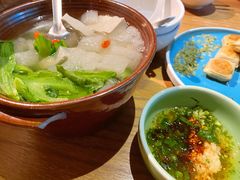竹荪苦菜包浆豆腐汤-中8楼风尚云南菜(颐堤港店)