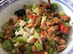 辣子鸡丁煮馍-老西安韩记三鲜煮馍(四府街店)