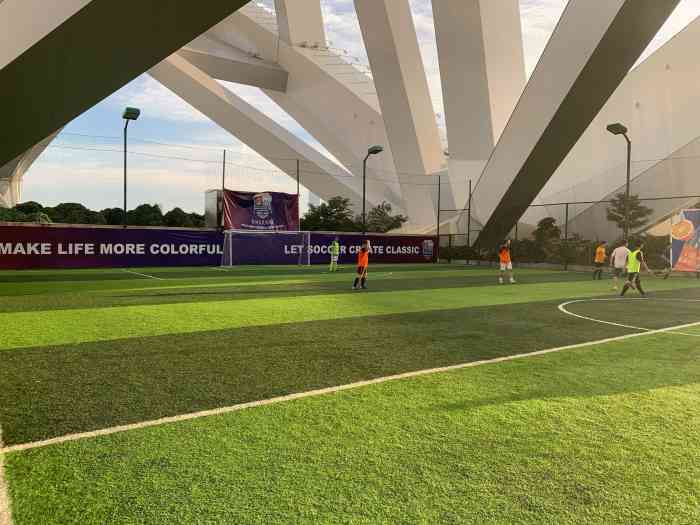 聚动力河畔球场-"真的,全上海下雨也不怎么影响的室外球场估.