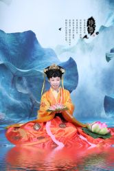 -后宫·古装汉服京剧儿童亲子全家福摄影