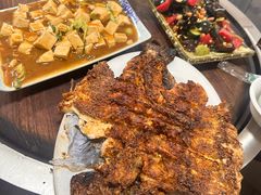 -北京龙庆四季香农家饭庄·灶台鱼·碳烤虹鳟鱼(龙庆峡店)