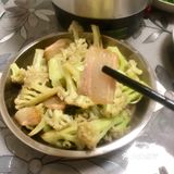 多吃蔬菜身体好-猪油炒花菜