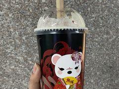 日式白桃牛奶麻薯-熊姬手作茶物(汇金谷店)