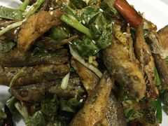 青椒瀑布小鱼-黔人百味.贵州菜