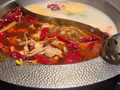 麻辣高汤鸳鸯锅-麻田会 ·鲜活现烹·牛蛙火锅(珠江新城维家思广场店)