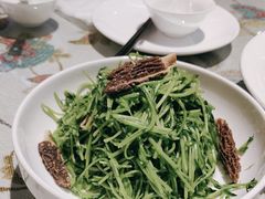 羊肚菌炒豆苗-知味观·味庄(杨公堤店)