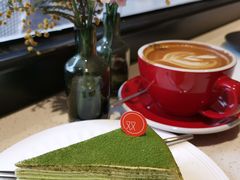 抹茶千层蛋糕-双风车咖啡馆 Twin Windmills(六道口店)