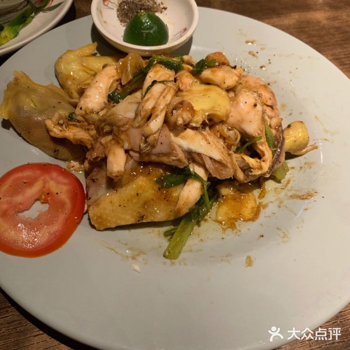 大头虾越式风味餐厅(光明广场店)越式麻油捞鸡图片
