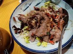 汆水牛肉-九道菜有鸡鱼头(石鼓路店)