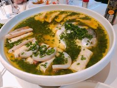 葱油东海鲳鱼拼鲜肉黑松露百叶包-玫瑰厅上海菜(兴国路店)