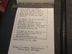 账单-RED LOBSTER(中城西店)
