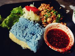 -蝶豆花蓝面条