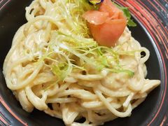 烟熏三文鱼奶油意面-吃饼人西餐(南开店)