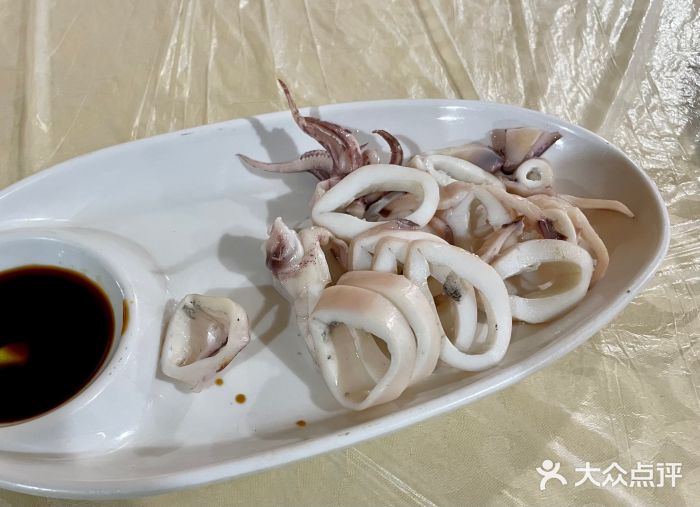 车头老二大排档白灼鱿鱼图片