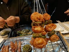 烤蒜香肥肠-金太阳海鲜烧烤·本地人餐厅(星海公园店)
