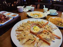 金牌蒜蓉粉丝蒸松叶长脚蟹-蚝得喜海鲜(东城店)