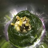 妈妈牌手作青团  咸菜笋丁肉青团应该是杭嘉湖这边特有