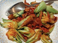 招牌猪肝炒菜梗-菲乐餐厅(三十年经营·湖滨路店)