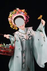 -后宫·古装汉服京剧儿童亲子全家福摄影