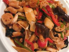 尖椒脆藕炒鸭肠-品大伍·食之道品伍味(汪海店)