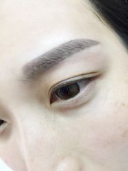 刚做完韩式粉黛眉-平萍纹绣韩式半永久定妆
