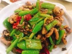 干煸鱿鱼-满口香饭店