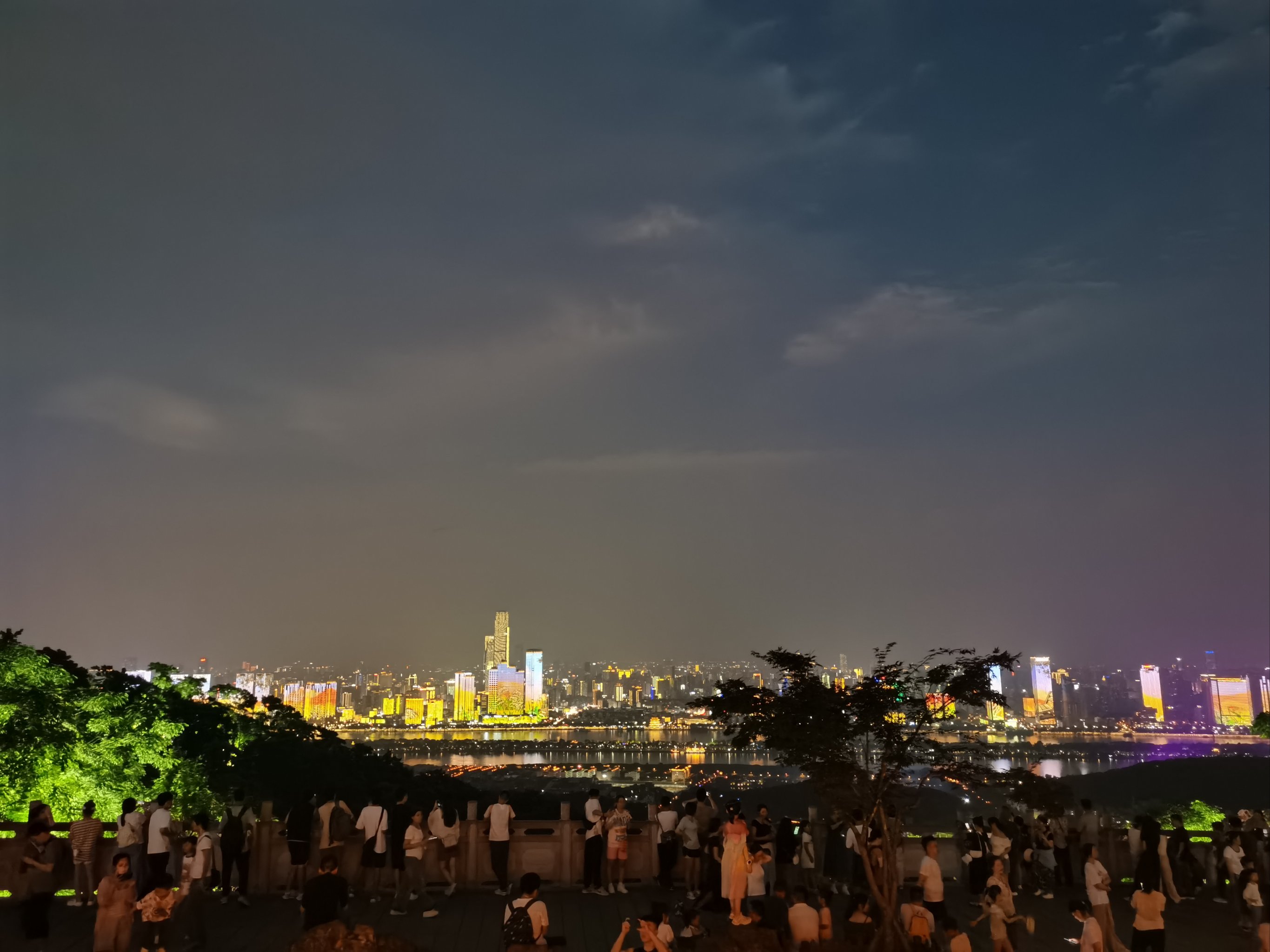 长沙岳麓山夜景图片图片