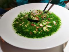 荠菜虾仁鲜菇-荷塘秋月·本帮江浙菜(国权路店)