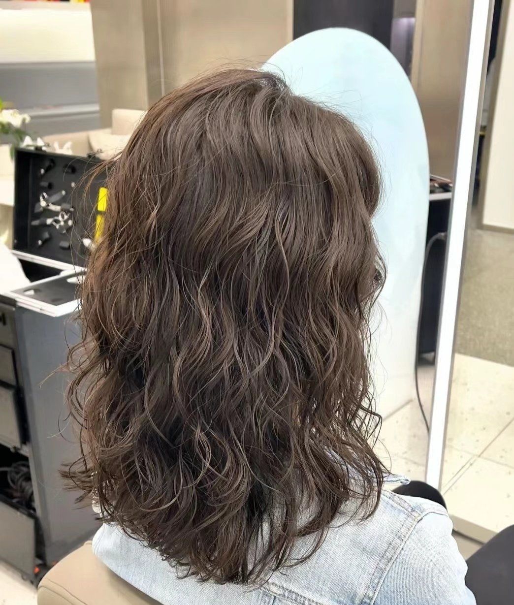 中长发烫发法式烫发蛋卷头简单烫发减龄发型木马卷甜美俏皮的蛋卷头