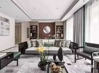 9款新中式沙发背景墙，美的像幅画！