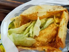 -小红车炸蛋葱油饼