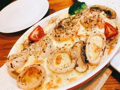 奶汁海鲜焗饭-双焙咖啡馆