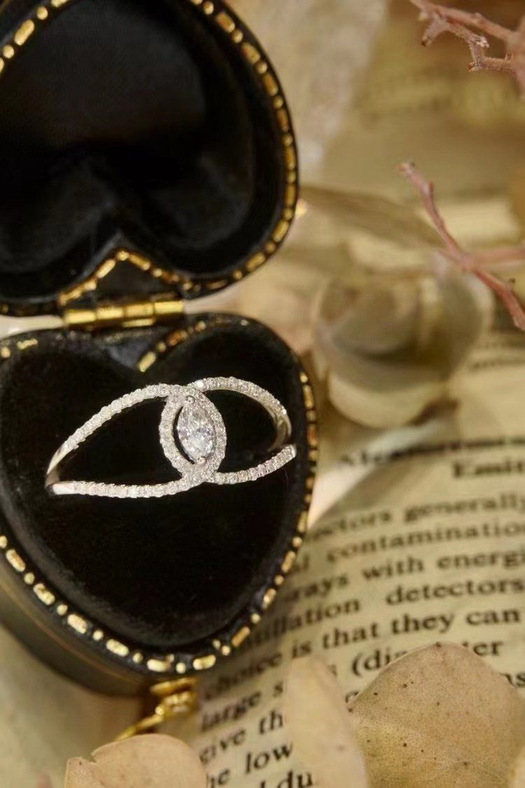 钻石戒指护戒单带食指中指戒指