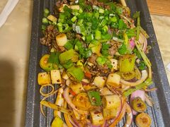 葱椒爆牛肉-绿茶餐厅(西单老佛爷店)
