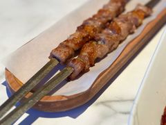 只用咸盐烤的羊肉串-丝路有约·优雅新疆菜(万宴城店)