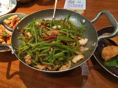 干锅芸豆丝肉片-云海肴·汽锅鸡·云南菜(苏州中心店)