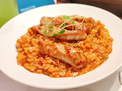 烤猪颈肉泡菜烩饭-沛家·西餐Brunch·直火料理