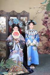 -后宫·古装汉服京剧儿童亲子全家福摄影