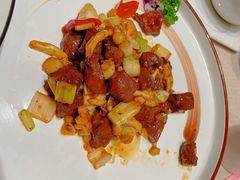 山菌葱爆雪花牛肉-尚一汤·粤菜海鲜(环球港店)