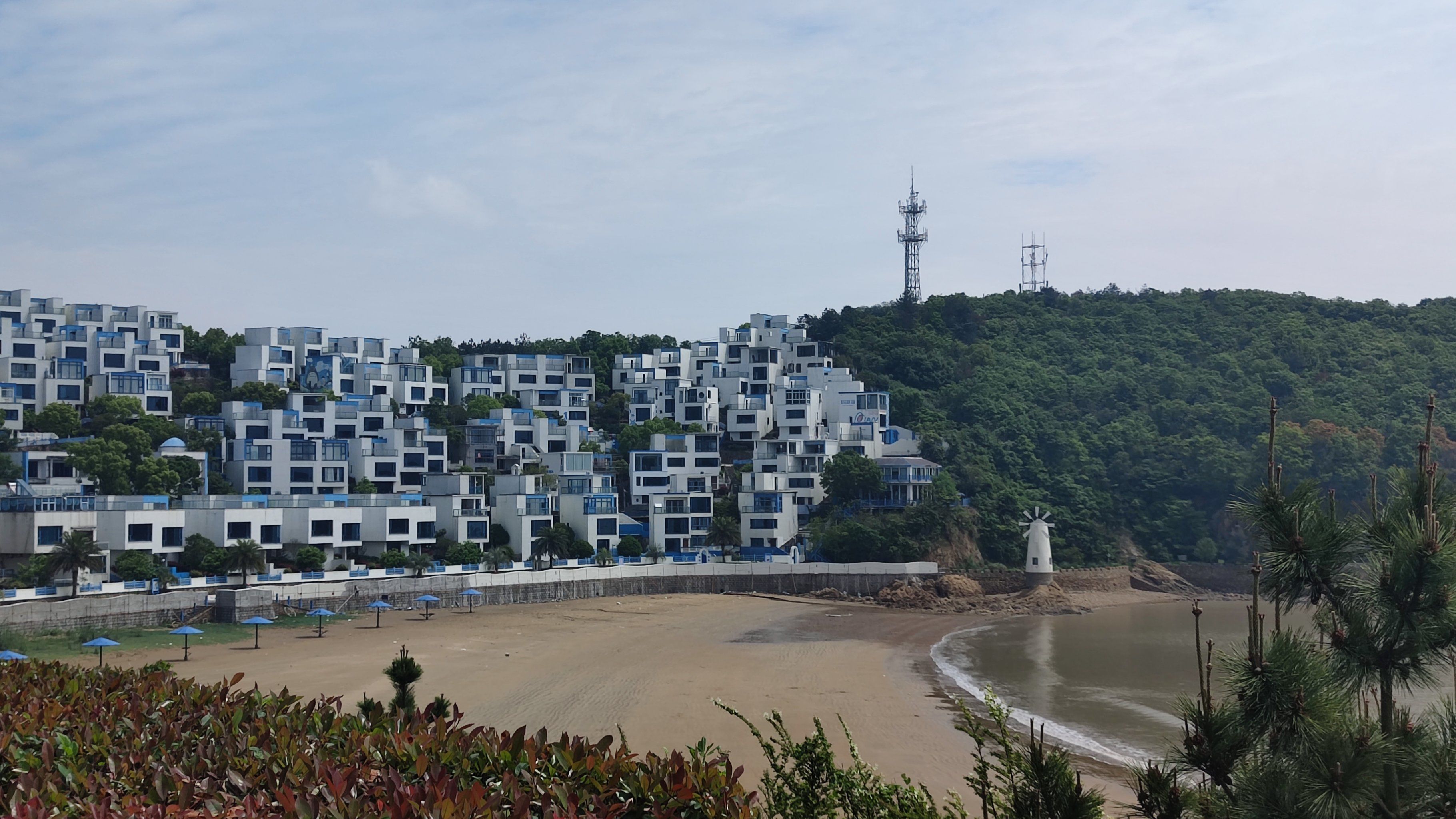 0元玩转这座城 秀山岛上沙滩群,属于比较野生的