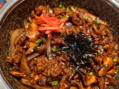 肥牛石锅拌饭-西塔拾玖泥炉烤肉·活鳗(芝麻街店)