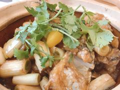 啫啫姜葱鱼头煲-尚一汤·粤菜海鲜(环球港店)