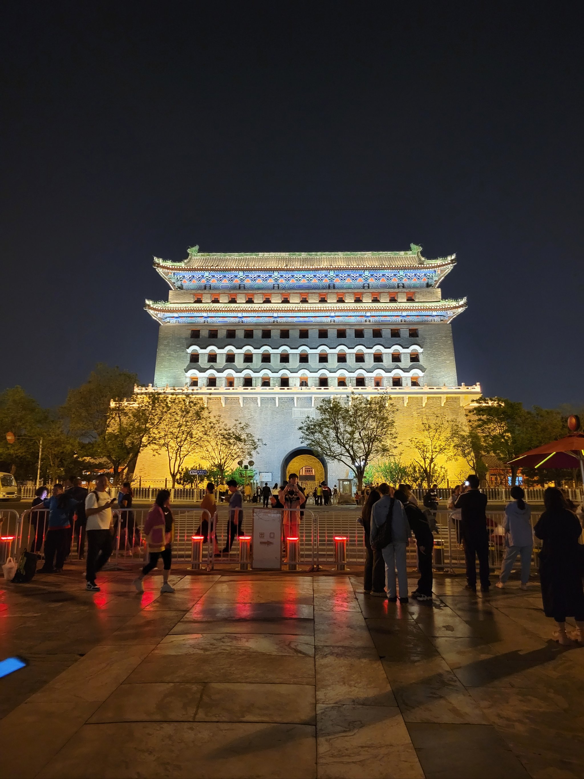 北京夜景 前门大街图片