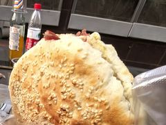 店外高炉烧饼夹牛肉-帖老大羊肉汤烩面烧烤(康复后街总店)