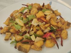 爆炒狗鱼-瑞琳阿尔泰冷水鱼(康源财富中心店)
