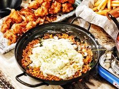 奶酪炒饭-猫头鹰炸鸡