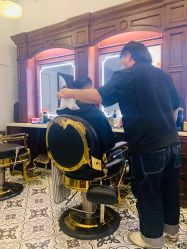 -595barbershop美式油头