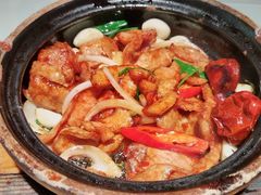 啫啫猪肉片-恭喜上堓砂锅焗·海鲜大排档(闵行龙湖店)