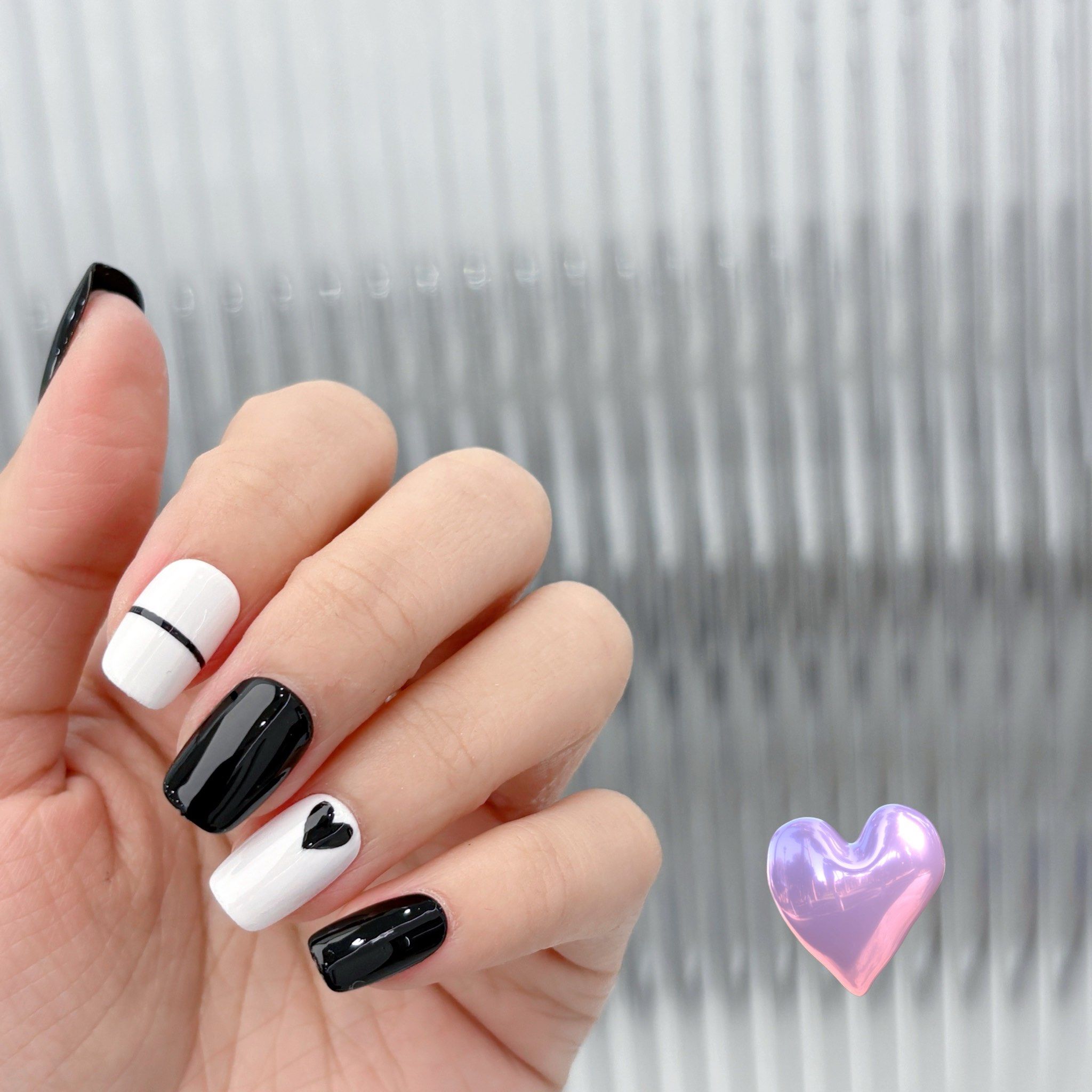 款式名称:爱心美甲