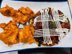 日式大阪烧配唐扬鸡块-吉野家(上海美罗城店)